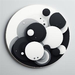 minimalist abstract art with arcs and circles (1)